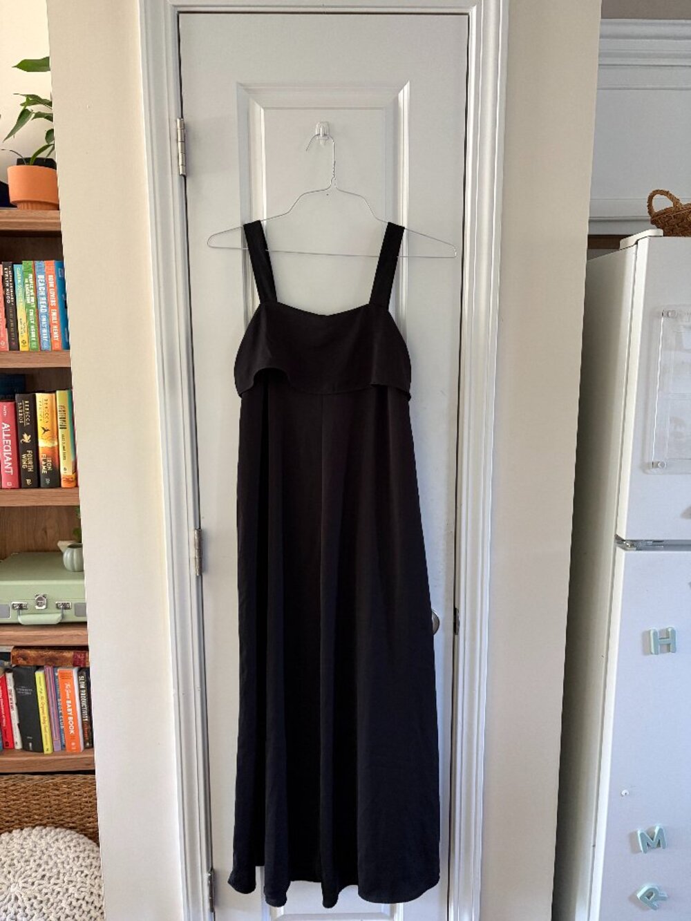 Banana Republic Black Sleeveless Maxi Dress – Wide Strap Long Formal Dress